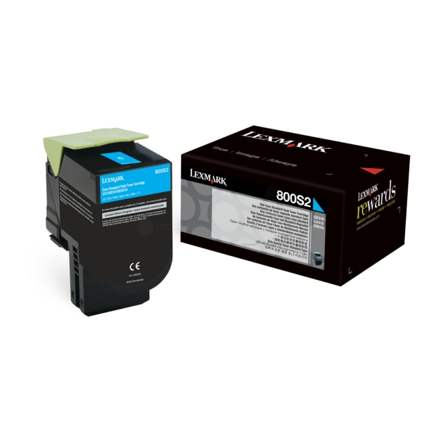 Lexmark 80C0S20 800S2 Toner Cyan