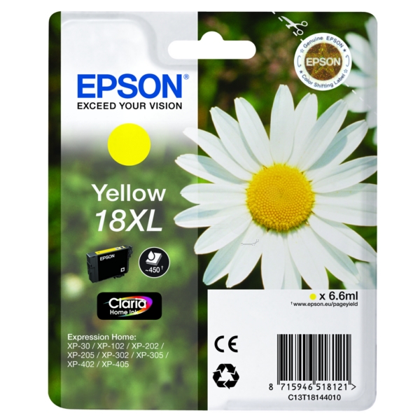 Epson C 13 T 18144010 18XL Tinte Yellow
