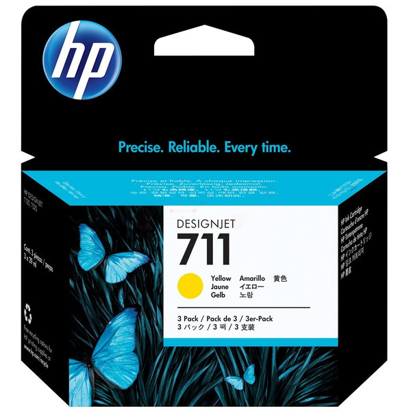 HP CZ 136 A 711 Tinte Yellow VE 3