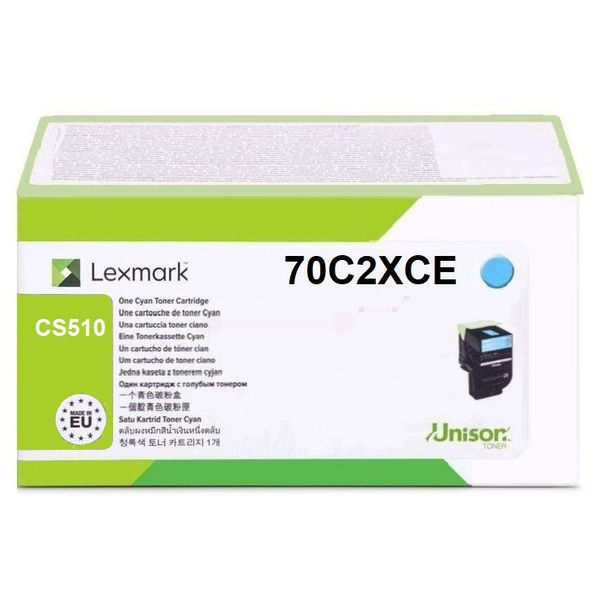 Lexmark 70C2XCE 702XC Toner Cyan