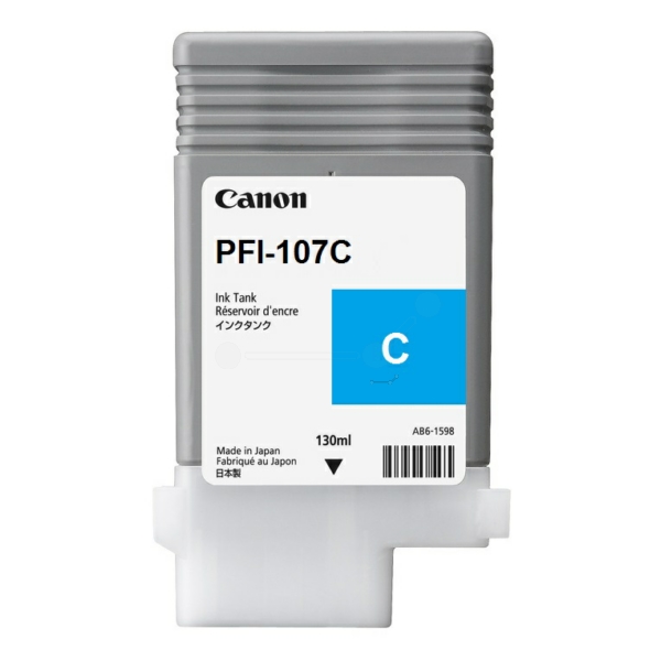 Canon 6706 B 001 PFI-107 C Tinte Cyan