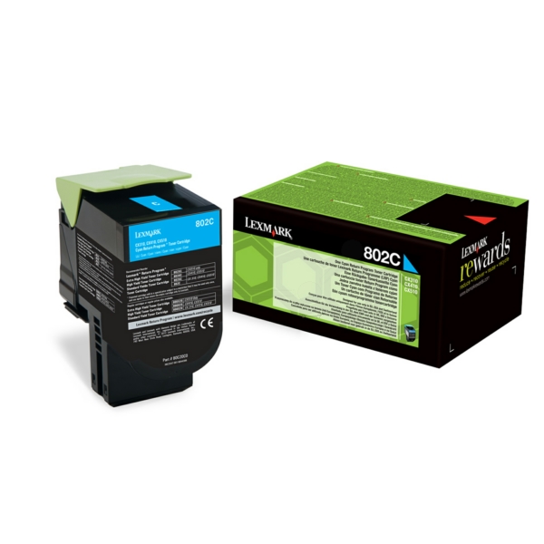 Lexmark 80C20C0 802C Toner Cyan