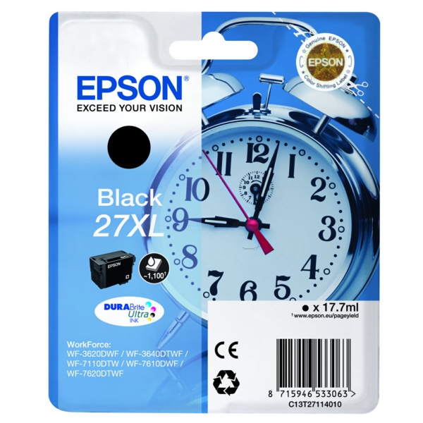 Epson C 13 T 27114010 27XL Tinte Black