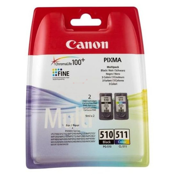 Canon 2970 B 010 PG-510+CL-511 Tinte Black + Color VE 2