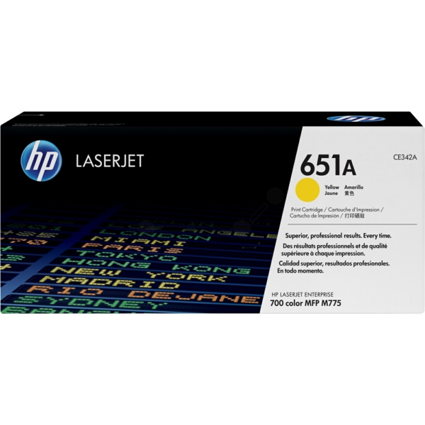 HP CE 342 A 651A Toner Yellow
