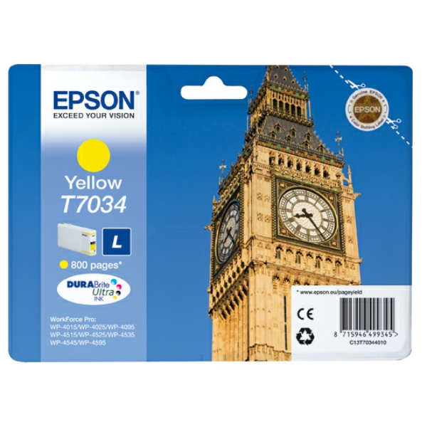 Epson C 13 T 70344010 T7034 Tinte Yellow