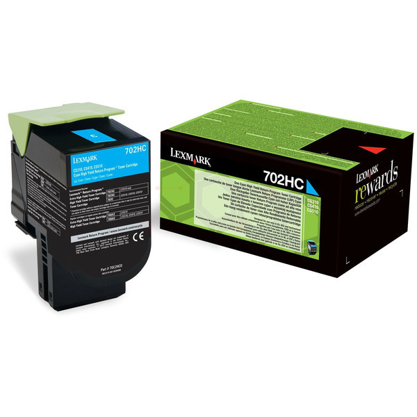 Lexmark 70C2HC0 702HC Toner Cyan