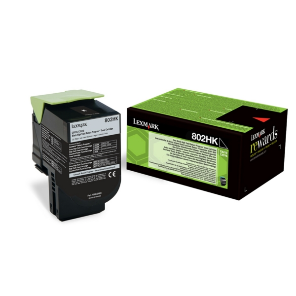 Lexmark 80C2HKE 802HK Toner Black