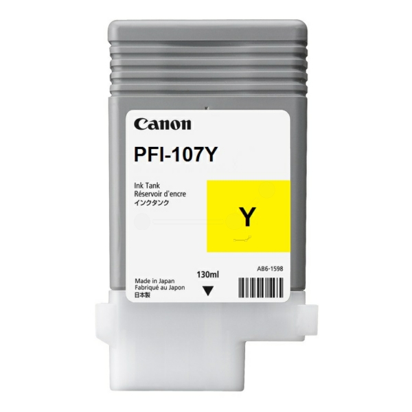 Canon 6708 B 001 PFI-107 Y Tinte Yellow