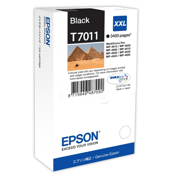 Epson C 13 T 70114010 T7011 Tinte Black