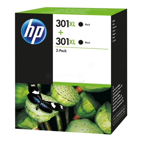HP D8J45AE 301XL Tinte Black VE 2