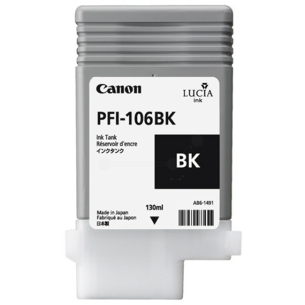 Canon 6621 B 001 PFI-106 BK Tinte Black