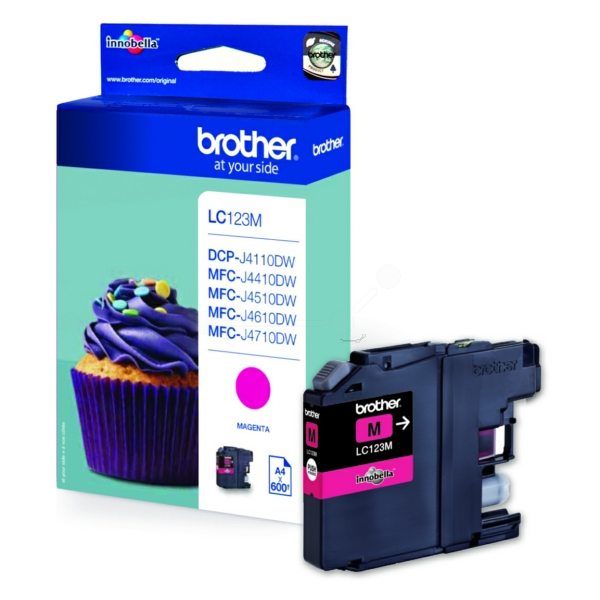 Brother LC-123 M Tinte Magenta