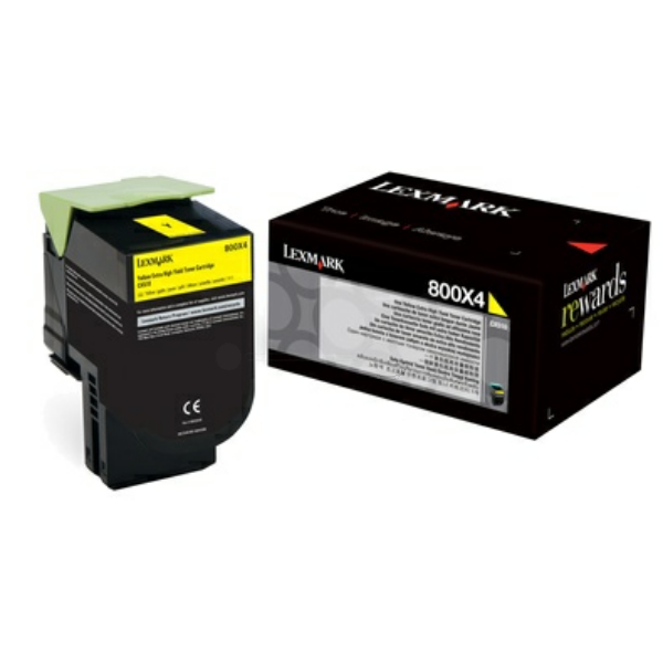 Lexmark 80C0X40 800X4 Toner Yellow