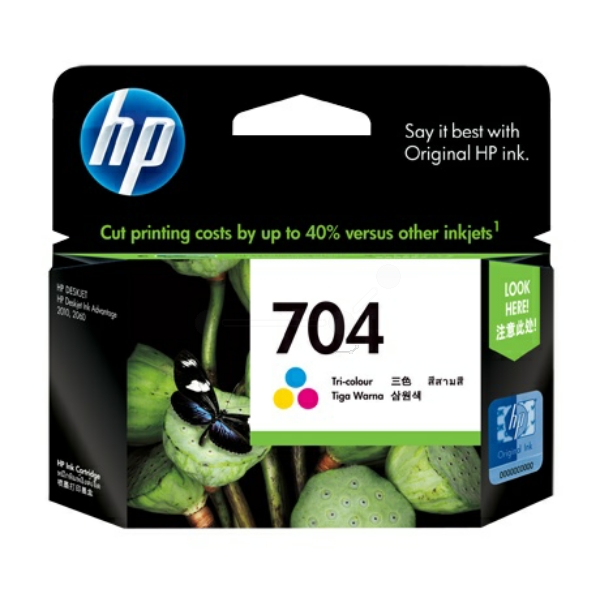 HP CN 693 AE 704 Tinte Color