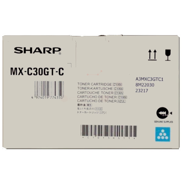 Sharp MXC-30 GTC Toner Cyan