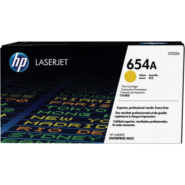 HP CF 332 A 654A Toner Yellow