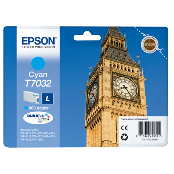 Epson C 13 T 70324010 T7032 Tinte Cyan