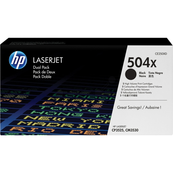 HP CE 250 XD 504X Toner Black VE 2