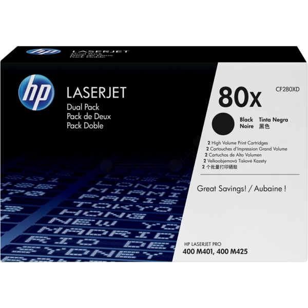 HP CF 280 XD 80X Toner Black VE 2