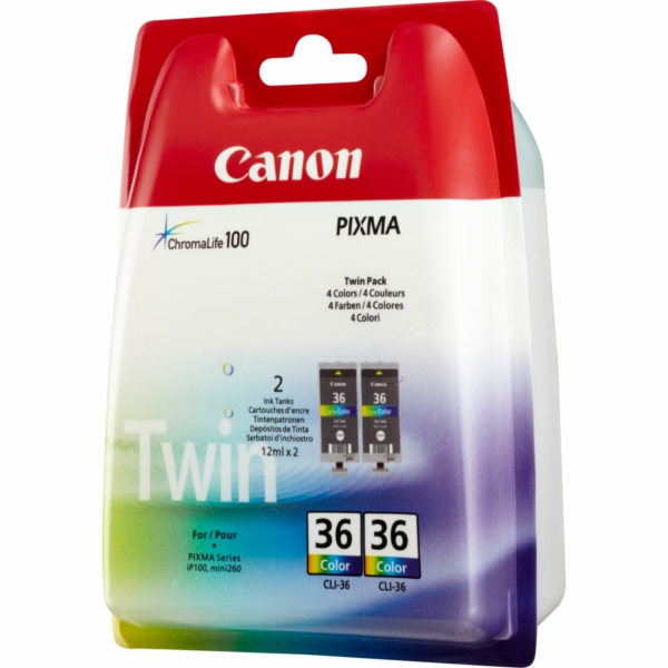 Canon 1511 B 018 CLI-36 Tinte Color VE 2