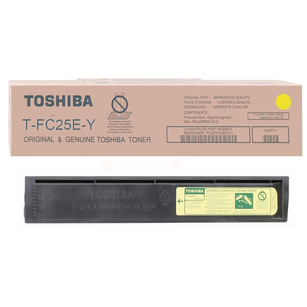 Toshiba 6AJ00000081 T-FC 25 EY Toner Yellow