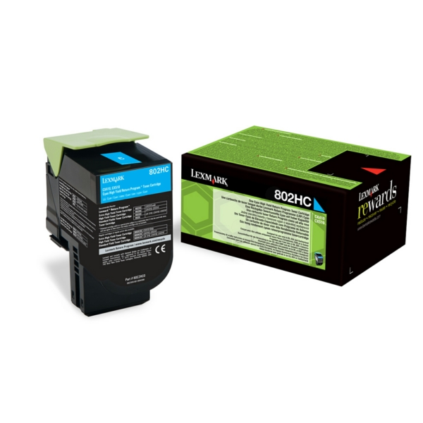 Lexmark 80C2HCE 802HC Toner Cyan