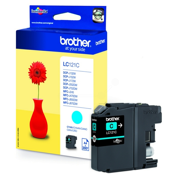 Brother LC-121 C Tinte Cyan