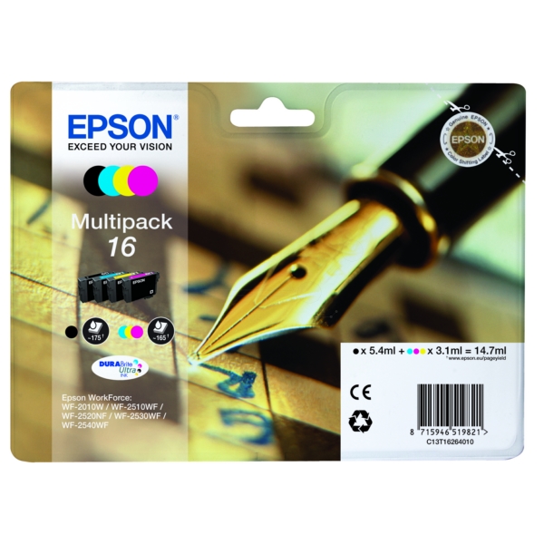 Epson C 13 T 16264010 16 Tinte CMYK VE 4