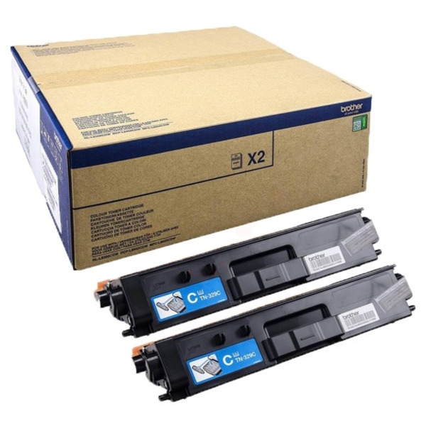 Brother TN-329 C TWIN Toner Cyan VE 2
