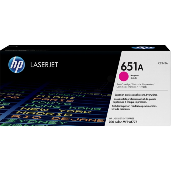HP CE 343 A 651A Toner Magenta