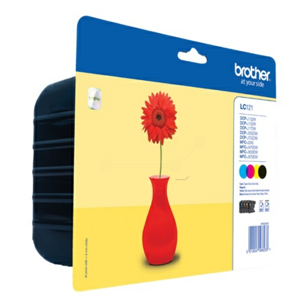 Brother LC-121 VAL BP Tinte CMYK VE 4