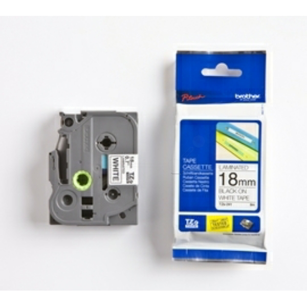 Brother TZE-241 CIV P-Touch Farbband Black + White VE 20