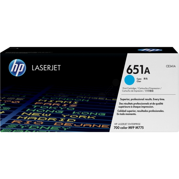 HP CE 341 A 651A Toner Cyan