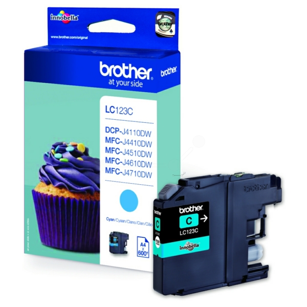 Brother LC-123 C Tinte Cyan