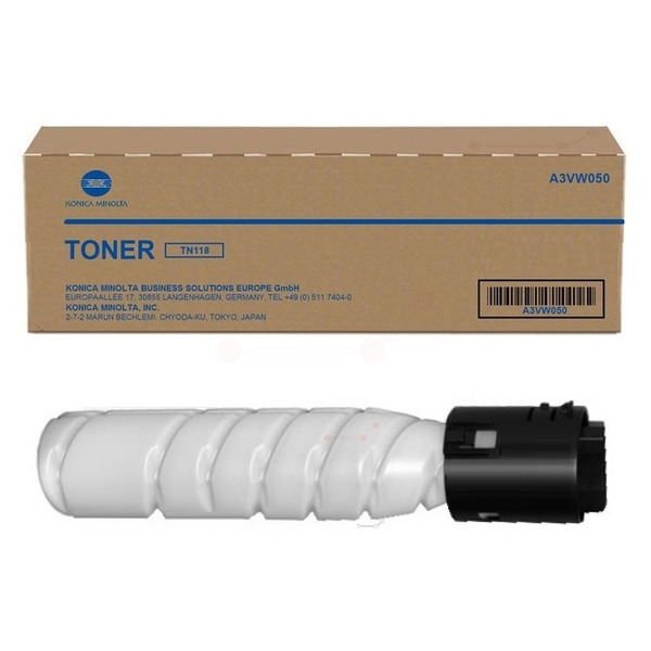 Konica Minolta A3VW050 TN-118 Toner Black VE 2