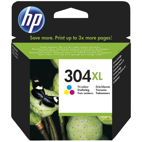HP N9K07AE 304XL Tinte Color