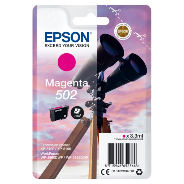 Epson C 13 T 02V34010 502 Tinte Magenta