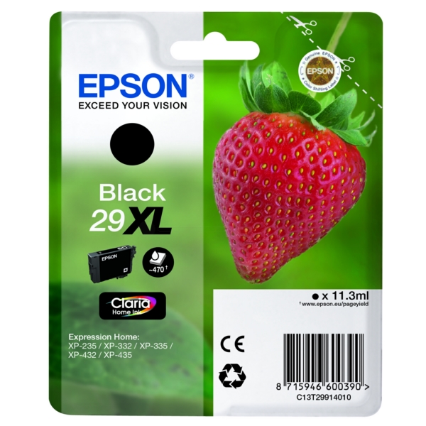 Epson C 13 T 29914012 29XL Tinte Black