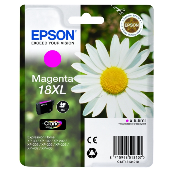 Epson C 13 T 18134012 18XL Tinte Magenta