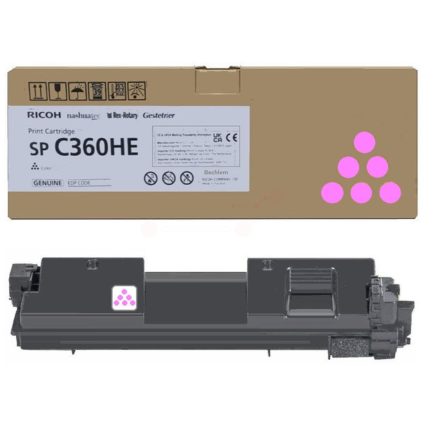 Ricoh 408186 SPC360HE Toner Magenta