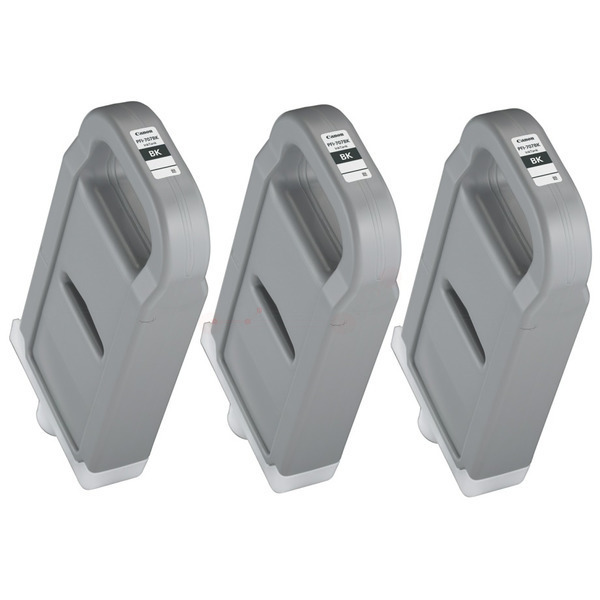 Canon 9821 B 003 PFI-707 BK Tinte Black VE 3