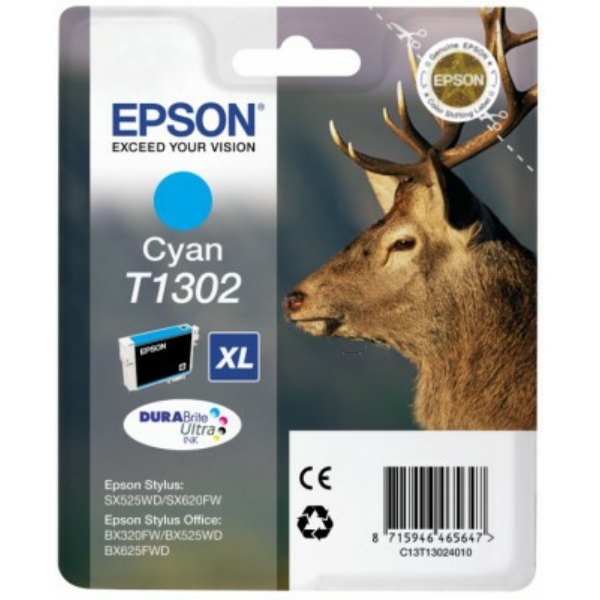 Epson C 13 T 13024012 T1302 Tinte Cyan