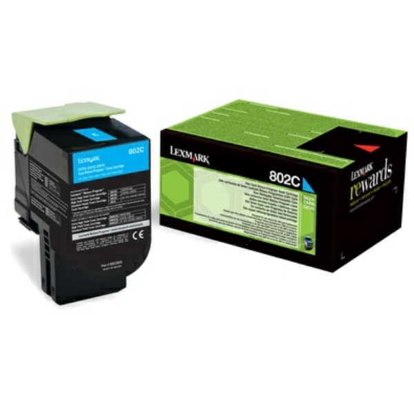 Lexmark 80C20CE 802CE Toner Cyan