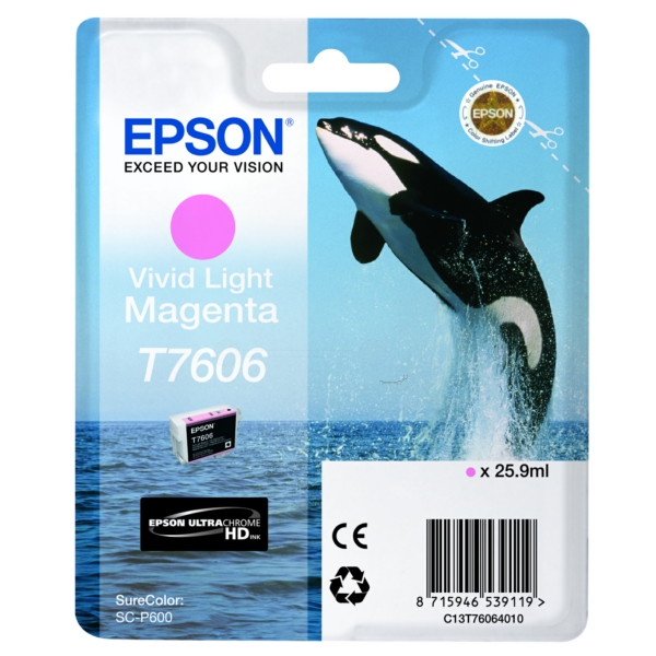 Epson C 13 T 76064010 T7606 Tinte Photo Magenta