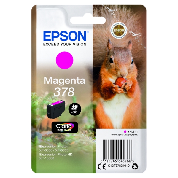 Epson C 13 T 37834010 378 Tinte Magenta