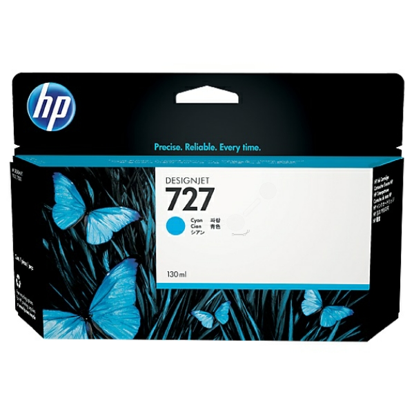 HP F9J76A 727 Tinte Cyan