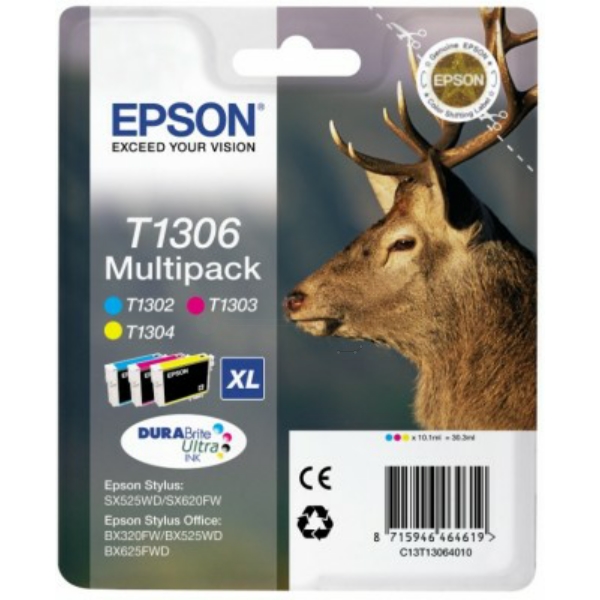 Epson C 13 T 13064012 T1306 Tinte CMY VE 3