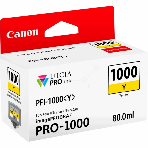 Canon 0549 C 001 PFI-1000 Y Tinte Yellow