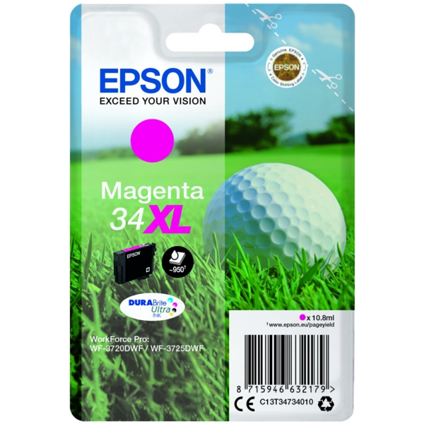 Epson C 13 T 34734010 34XL Tinte Magenta